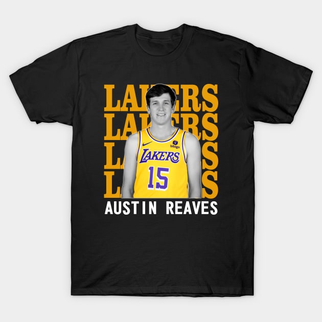 Los Angeles Lakers Austin Reaves T-Shirt by Thejockandnerd